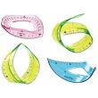 Set geometrie KEYROAD Flexible, color, (rigla 30 cm, 2 x echer 18 cm, raportor 5 cm)