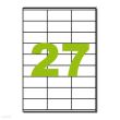 Etichete autoadezive Q-CONNECT 27/A4, 70 x 32 mm, albe, pretaiate, 100 coli/top