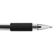 Pix cu gel DONAU, corp transparent cu grip, scriere de 0.5 mm, negru