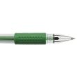 Pix cu gel DONAU, corp transparent cu grip, scriere de 0.5 mm, verde