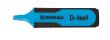 Textmarker DONAU D-text, corp cu grip, scriere de 1 -5 mm, albastru