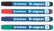 Marker whiteboard DONAU D-Singer B, scriere de 2 - 4 mm, negru