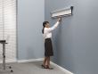 Ecran de proiectie Nobo pe perete, manual, 240 x 181,3 cm, format 4:3, alb