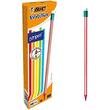 Creion grafic BIC Evolution Stripes 646, cu radiera