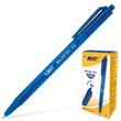 Pix cu mecanism BIC Round Stic CLICK, varf 1.0 mm, albastru