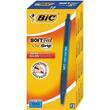Pix cu mecanism BIC Soft Feel CLICK, corp cu grip, albastru