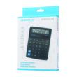 Calculator de birou DONAU TECH, solar, 12 cifre, afisaz inclinat, format mare, 190 x 143 x 31 mm, negru