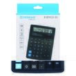 Calculator de birou DONAU TECH, solar, 12 cifre, afisaz inclinat, format mare, 190 x 143 x 31 mm, negru