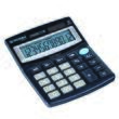 Calculator de birou DONAU TECH, solar, 12 cifre, afisaz inclinat, format mediu, 122 x 100 x 32 mm, negru