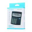 Calculator de birou DONAU TECH, solar, 12 cifre, afisaz inclinat, format mediu, 122 x 100 x 32 mm, negru