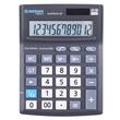Calculator de birou DONAU TECH, solar, 12 cifre, afisaz inclinat, format mediu, 137 x 101 x 30 mm, negru
