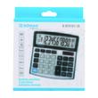 Calculator de birou DONAU TECH, solar, 12 cifre, functie TAX, afisaz inclinat, format mediu, 136 x 134 x 28 mm, argintiu