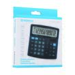 Calculator de birou DONAU TECH, solar, 12 cifre, functie TAX, afisaz inclinat, format mediu, 136 x 134 x 28 mm, negru