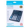 Calculator de birou DONAU TECH, solar, 14 cifre, afisaz inclinat, format mare, 201 x 155 x 35 mm, negru