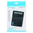 Calculator de birou DONAU TECH, solar, 16 cifre, afisaz inclinat, format mare, 190 x 143 x 40 mm, negru
