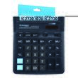 Calculator de birou DONAU TECH, solar, 16 cifre, afisaz inclinat, format mare, 190 x 143 x 40 mm, negru