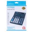 Calculator de birou DONAU TECH, solar, 16 cifre, afisaz inclinat, format mare, 201 x 155 x 35 mm, negru
