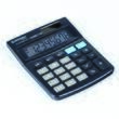 Calculator de birou DONAU TECH, solar, 8 cifre, afisaz inclinat, format mediu, 130 x 104 x 19 mm, negru