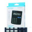 Calculator de birou DONAU TECH, solar, 8 cifre, afisaz inclinat, format mediu, 130 x 104 x 19 mm, negru