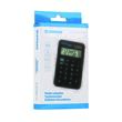 Calculator de birou DONAU TECH, solar, 8 cifre, format mic, 97 x 62 x 11 mm, negru