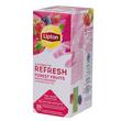 Ceai negru LIPTON REFRESH, Fructe de padure, 25 plicuri