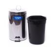 Cos din inox cu pedala, 12 Litri, diametru 25 cm, inaltime 40 cm, rotund