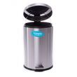 Cos din inox cu pedala, 5 Litri, diametru 20,5 cm, inaltime 25,7 cm, suprafata mata, rotund