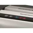 Distrugator documente REXEL Momentum X312, 12 coli, securitate P-3, cos de 23 litri, taiere confetti 5 x 42 mm, gri