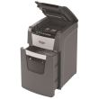 Distrugator documente REXEL OPTIMUM AUTOFEED+ 150X, 150 coli, securitate P-4, cos de 44 litri, taiere confetti 4 x 28 mm, gri