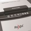 Distrugator documente REXEL OPTIMUM AUTOFEED+ 150X, 150 coli, securitate P-4, cos de 44 litri, taiere confetti 4 x 28 mm, gri