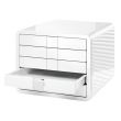 Organizator de birou HAN iBox cu 5 sertare, A4, din plastic lucios, 247 x 29 5x 355 mm, alb