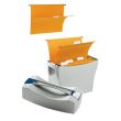 Suport dosare suspendabile HAN Swing pentru 20 dosare, cu capac si maner, 390 x 150 x 260 mm, gri