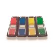 Index adeziv din plastic Post-it (683-4), in dispenser, 12 x 43 mm, set 4 x 35 file color