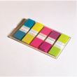 Index adeziv din plastic Post-it (683-5CB), 12 x 43 mm, set 5 x 20 file, culori neon