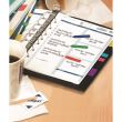Index adeziv din plastic Post-it Arrow (684-ARR3), cu sageata, in dispenser, 12 x 43 mm, set 4 x 24 file color