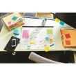 Index adeziv din plastic Post-it Arrow (684-ARR4), cu sageata, in dispenser, 12 x 43 mm, set 4 x 24, culori neon