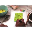 Index adeziv din plastic Post-it Arrow (684-ARR4), cu sageata, in dispenser, 12 x 43 mm, set 4 x 24, culori neon