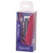 Capsator Kangaro Nowa-35/S din plastic, capse 24/6, 26/6, 25 coli, roz fucsia, blister