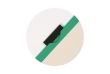 Mapa din plastic Q-CONNECT cu clips lateral metalic, A4, 200/350 microni, verde