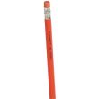 Creion grafic Q-CONNECT HB, ascutit, cu radiera, corp rosu lacuit