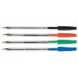 Pix fara mecanism Q-CONNECT Cristal, corp transparent, scriere de 0.7 mm, rosu