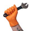 Manusi nitril cu grip MAXTER marimea XXL, 90 bucati, portocaliu