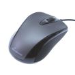 Mouse optic cu fir MediaRange, conectare USB, 3 butoane, negru/argintiu