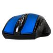 Mouse optic wireless Q-CONNECT, conectare USB, 4 butoane, negru/albastru