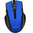 Mouse optic wireless Q-CONNECT, conectare USB, 4 butoane, negru/albastru
