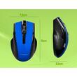 Mouse optic wireless Q-CONNECT, conectare USB, 4 butoane, negru/albastru
