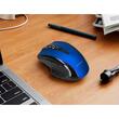 Mouse optic wireless Q-CONNECT, conectare USB, 4 butoane, negru/albastru