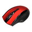 Mouse optic wireless Q-CONNECT, conectare USB, 4 butoane, negru/rosu