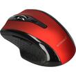 Mouse optic wireless Q-CONNECT, conectare USB, 4 butoane, negru/rosu