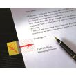 Page marker din plastic Post-it "Hand+Pen" (680-31), in dispenser, 25 x 43 mm, 50 file, galben